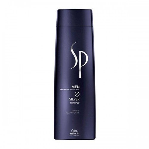 Шампунь с серебристым блеском Wella Professionals System Professional SP Just Men Silver Shampoo для седых волос 250 мл.