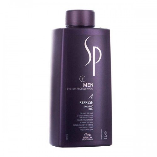 Освежающий шампунь Wella Professionals System Professional SP Just Men Refresh Shampoo для всех типов волос 1000 мл.