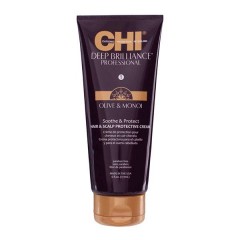 Крем CHI Deep Brilliance Olive and Monoi Soothe and Protect Hair and Scalp Protective Cream для волос и кожи головы 177 мл. 