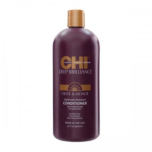 Кондиционер CHI Deep Brilliance Olive and Monoi Optimum Moisture Conditioner для поврежденных волос 946 мл.