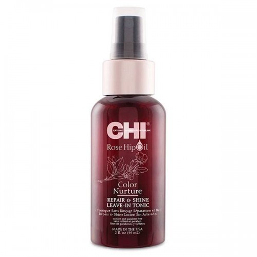 Несмываемый тоник с маслом розы и кератином CHI Rose Hip Oil Color Nurture для окрашенных волос 59 мл. 