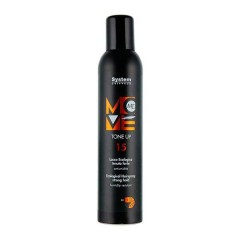 Экологически чистый лак сильной фиксации Dikson Coiffeur Move Me 15 Tone Up Ecological Hairspray Strong Hold для укладки волос 300 мл.