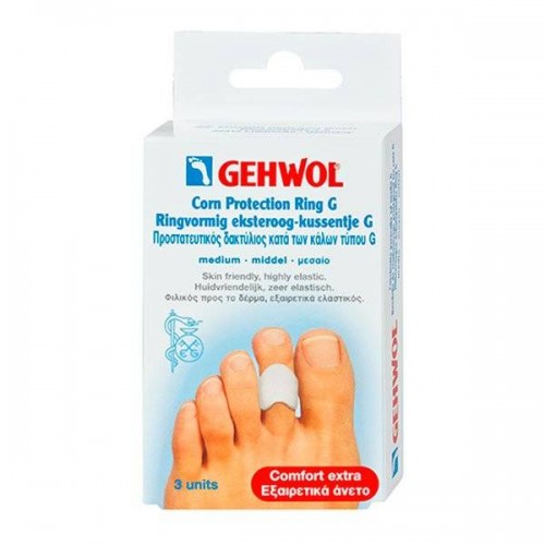 Защитное гель-кольцо с уплотнением среднее Gehwol Corn Protection Ring G Medium для пальцев ног 3 шт.