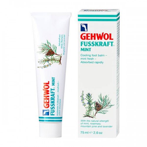 Мятный охлаждающий бальзам Gehwol Fusskraft Mint для нормальной кожи ног 75 мл.