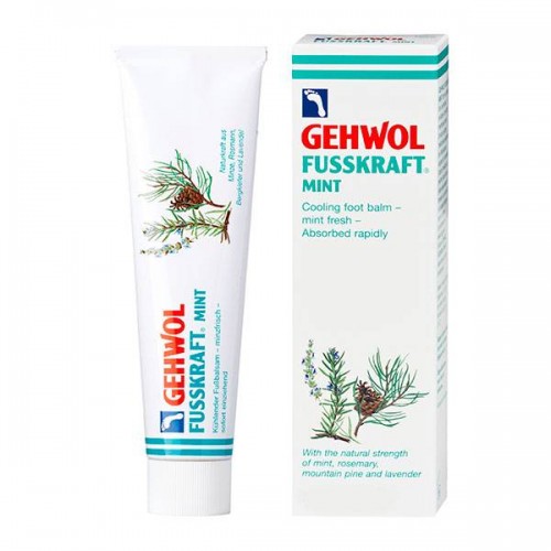 Мятный охлаждающий бальзам Gehwol Fusskraft Mint для нормальной кожи ног 125 мл.