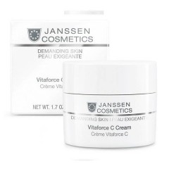 Регенерирующий крем с витамином C Janssen Cosmetics Demanding Skin Vitaforce C Cream для зрелой и/или сухой кожи лица 50 мл.