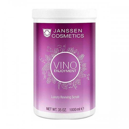 Ревитализирующий скраб с экстрактом листьев винограда Janssen Cosmetics Vino Enjoyment Luxury Reviving Scrub для тела 1000 мл.  