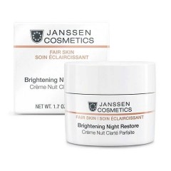 Осветляющий ночной крем Janssen Cosmetics Fair Skin Brightening Night Restore для кожи с проблемой пигмента 50 мл.