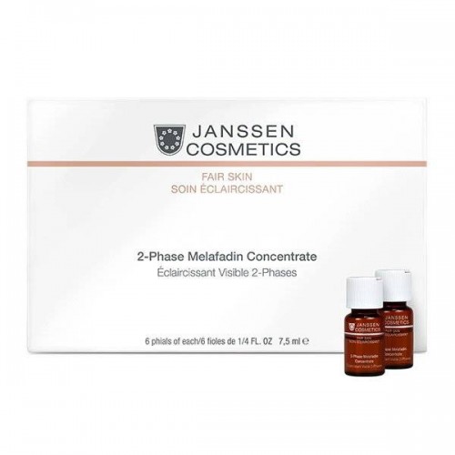 Двухфазный осветляющий комплекс для лица Janssen Cosmetics Fair Skin 2-Phase Melafadin Concentrate для кожи с проблемой пигмента 6 шт. по 7.5 мл.
