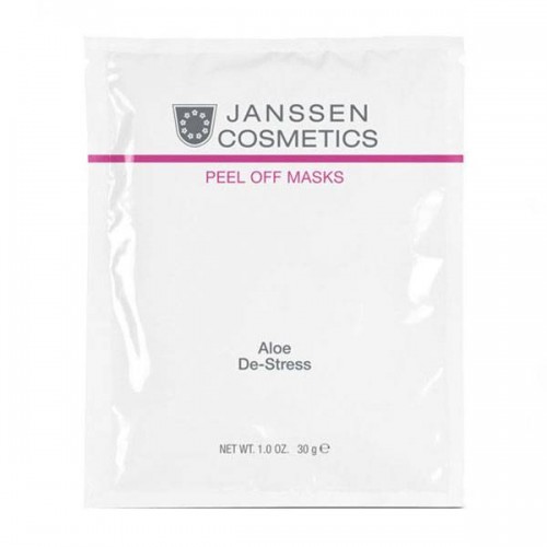 Ультраувлажняющая маска Janssen Cosmetics Peel Off Masks Aloe De Stress альгинатная anti-age с экстрактом алоэ вера и спирулиной 10 шт. по 30 г.