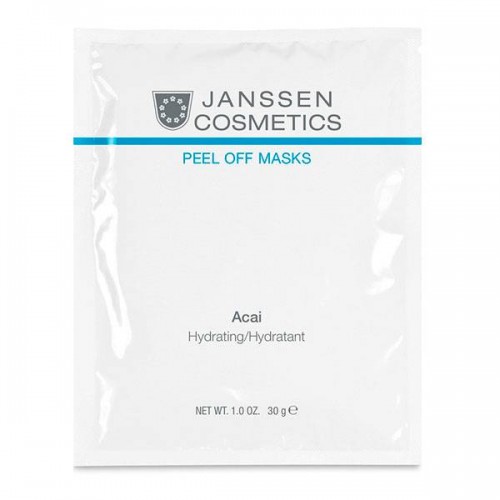 Альгинатная anti-age маска с ягодами асаи Janssen Cosmetics Peel Off Masks Acai Hydrating для лица 10 шт. по 30 гр.