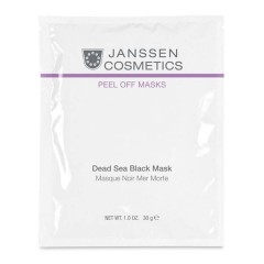 Альгинатная маска на основе грязи Мёртвого моря Janssen Cosmetics Peel Off Masks Black Dead Sea Mask для лица 10 шт. по 30 гр.