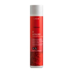 Освежающий шампунь Lakme Teknia Ultra Red Shampoo Refresh  для поддержания махагоновых и красных оттенков волос 300 мл.