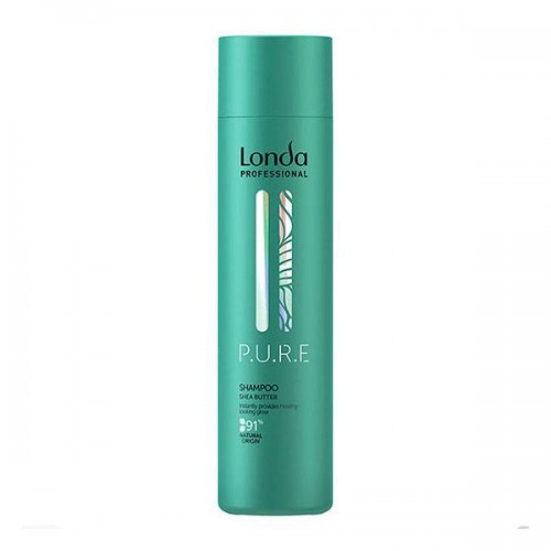 Органический шампунь Londa Professional P.U.R.E Shampoo Shea Butter для сухих и тусклых волос 250 мл. 