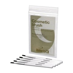 Комплект кисточек (мягкая) RefectoCil Brush and Dishes Soft/Silver для окраски ресниц 5 шт.  
