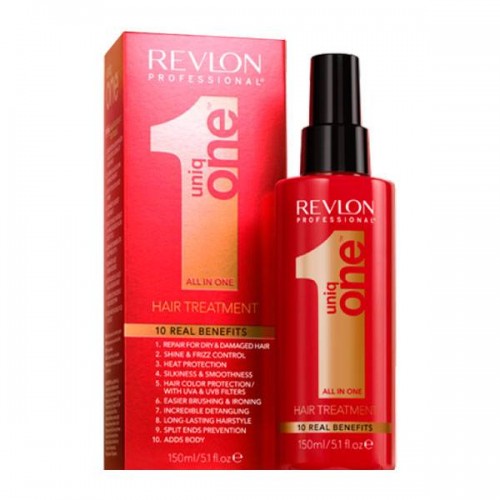 Набор спрей-уход +косметичка Revlon Professional Uniq One Classic Hair Treatment для всех типов волос 150 мл.