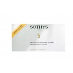 Осветляющий концентрат Sothys Specific Care [W.]™ Plus Brightening Essential Ampoules для цвета кожи лица 7*1,5 мл.