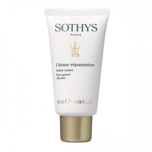 Восстанавливающий активный крем Sothys Regular Care Oily Skin Line Active Cream для жирной кожи лица и шеи 50 мл.