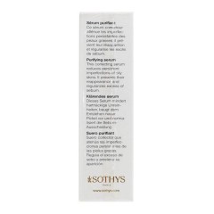Себорегулирующая сыворотка Sothys Regular Care Oily Skin Line Purifying Serum для очищения жирной кожи лица 30 мл.