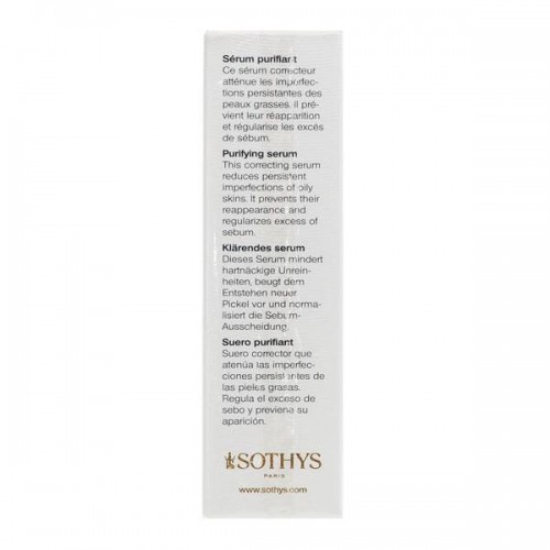 Себорегулирующая сыворотка Sothys Regular Care Oily Skin Line Purifying Serum для очищения жирной кожи лица 30 мл.