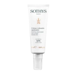 Успокаивающий крем Sothys Regular Care Sensitive Skin Soothing Velvet Cream для чувствительной, нормальной и сухой кожи лица и шеи 50 мл.