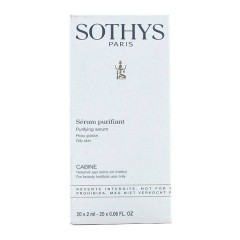 Себорегулирующая сыворотка Sothys Regular Care Oily Skin Line Purifying Serum для очищения жирной кожи лица 20 ампул по 2 мл.