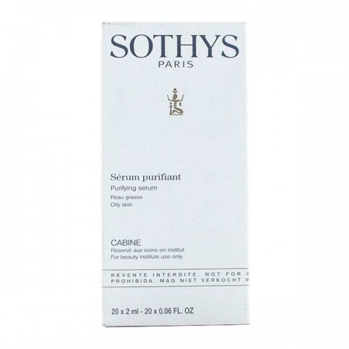 Себорегулирующая сыворотка Sothys Regular Care Oily Skin Line Purifying Serum для очищения жирной кожи лица 20 ампул по 2 мл.