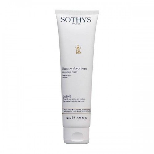 Абсорбирующая маска Sothys Regular Care Oily Skin Line Absorbant Mask для жирной кожи лица и шеи 150 мл.