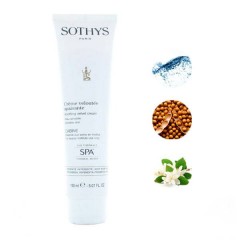 Успокаивающий крем Sothys Regular Care Sensitive Skin Soothing Velvet Cream для чувствительной, нормальной и сухой кожи лица и шеи 150 мл.