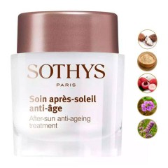 Восстанавливающий крем после инсоляции Sothys Sun Care After-Sun Anti-Ageing Treatment для ухода за всеми типами кожи лица 50 мл.