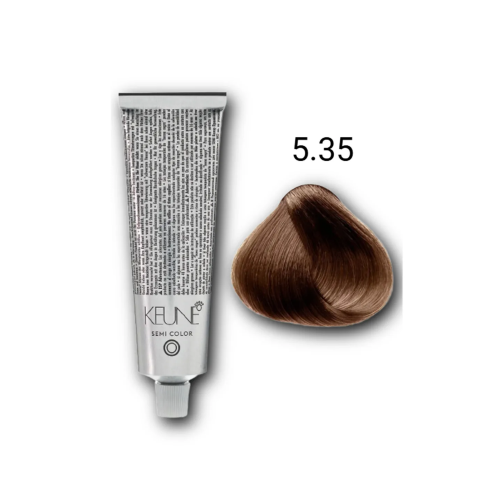 Краска для волос 5.35 Keune Semi Color 60 мл тонирующая Кене Семи колор