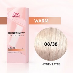 Wella Professionals Гель-крем краска Shinefinity 08/38 – стойкое цветное глазирование.