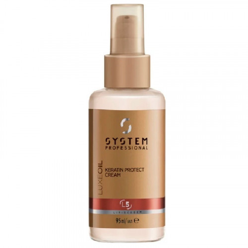 Крем Wella System Professional Diamond LuxeOil L5 Keratin Protect Cream для защиты кератина волос 95 мл