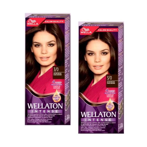 Набор краски Wellaton 3/0 от Wella 2 штуки Веллатон для окрашивания волос