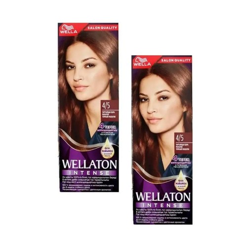 Набор краски Wellaton 4/5 от Wella 2 штуки Веллатон для окрашивания волос