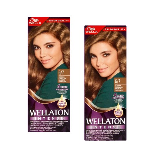 Набор краски Wellaton 6/7 от Wella 2 штуки Веллатон для окрашивания волос