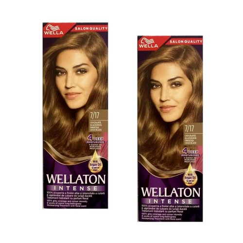 Набор краски Wellaton 7/17 от Wella 2 штуки Веллатон для окрашивания волос
