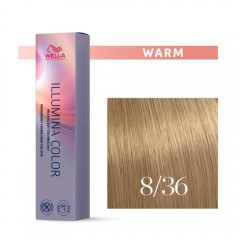 Крем-краска 8/36 Wella Professionals Illumina Color Warm для волос 60 мл