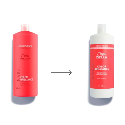 Бальзам-уход Wella Invigo Color Brilliance для окрашенных нормальных и тонких волос 1000 мл Колор Бриллианс