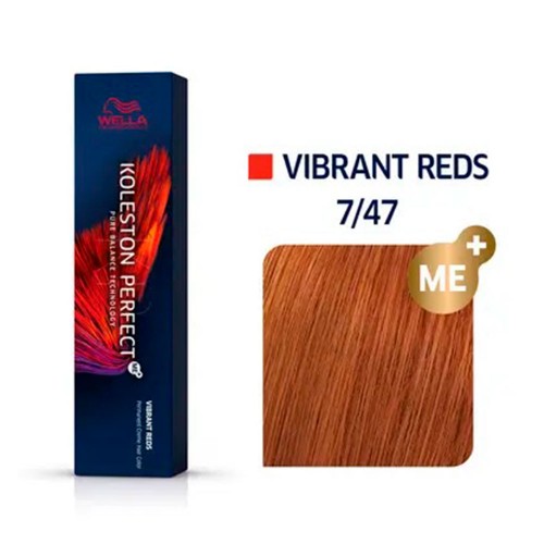 Крем-краска 7/47 Wella Koleston Me+ (Колестон Me+) Perfect Vibrant Reds для волос 60 мл