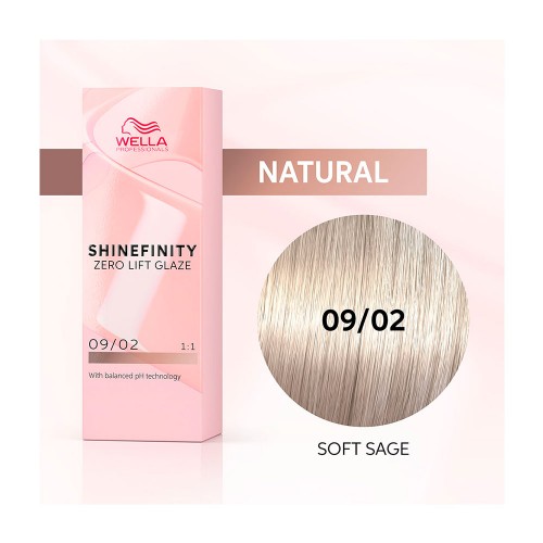 Гель-крем краска Wella Professionals Shinefinity 09/02 для волос 60 мл