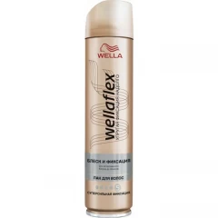 Wellaflex Shiny Hold Лак для волос Блеск и Фиксация суперсильной фиксации 250 мл