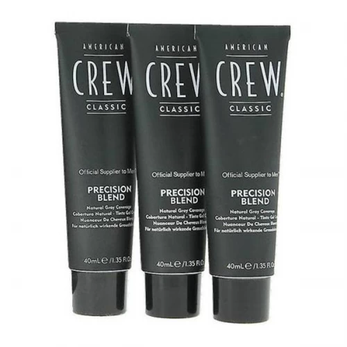Краска-камуфляж 5/6 American Crew Precision Blend Natural Gray Coverage Medium Ash для седых волос 3*40 мл.