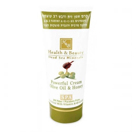 Интенсивный крем на основе оливкового масла и меда Health and Beauty SPA Powerful Olive Oil and Honey Cream для разглаживания морщин и растяжек 180 мл.