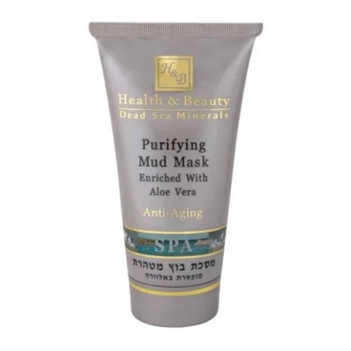 Очищающая грязевая маска с Алоэ Вера Health and Beauty Body and SPA Purifying Mud Mask для лица 150 мл.