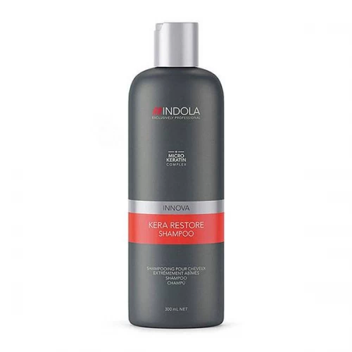 Шампунь "Кератиновое восстановление" Indola Innova Kera Restore Shampoo для поврежденных волос 300 мл. 