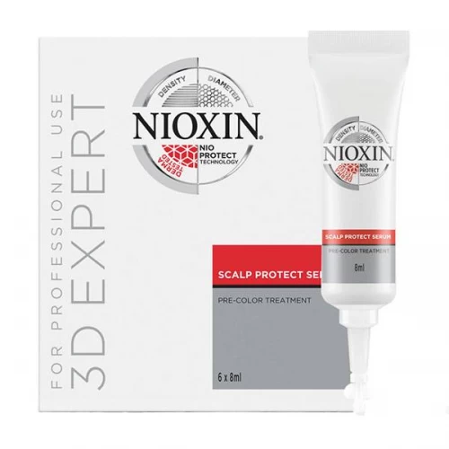 Сыворотка Nioxin 3D Expert Scalp Protect Serum для защиты кожи головы перед окрашиванием 6*8 мл. 