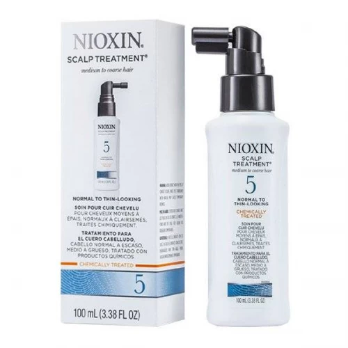 Питательная маска Nioxin System 5 Scalp Treatment для ухода за химически обработанными или натуральными волосами, от средних до жестких и для кожи головы 100 мл.