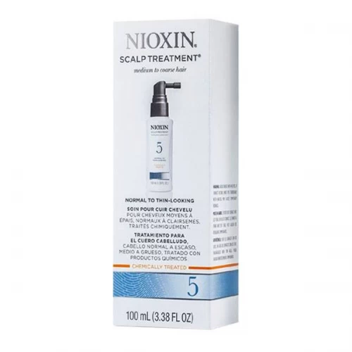 Питательная маска Nioxin System 5 Scalp Treatment для ухода за химически обработанными или натуральными волосами, от средних до жестких и для кожи головы 100 мл.