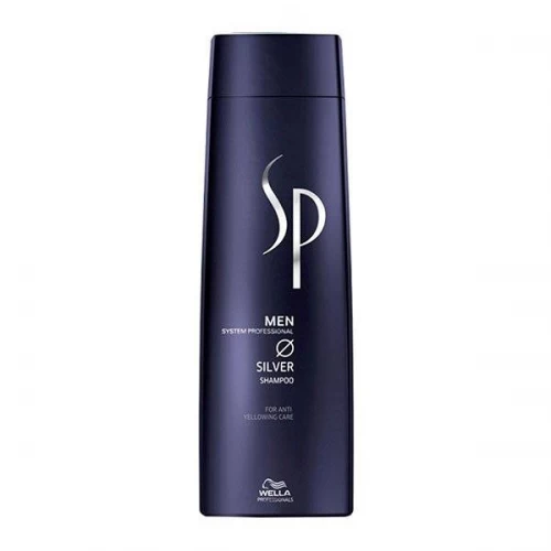Шампунь с серебристым блеском Wella Professionals System Professional SP Just Men Silver Shampoo для седых волос 250 мл.